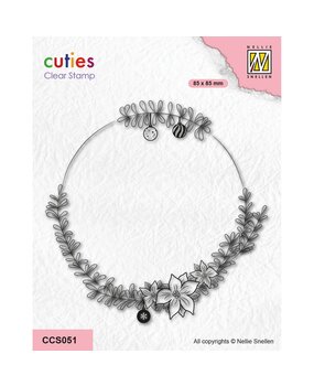 Nellie Snellen Clear Stamp Wreath (NCCS051)* Nellie Snellen Clear Stamp Wreath (NCCS051)*