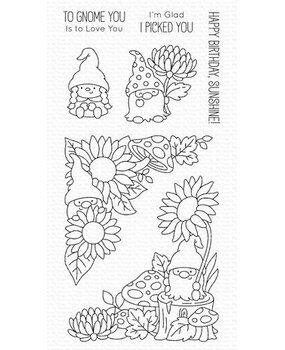 My Favorite Things Sunflower Gnomes Clear Stamps (JB-007)