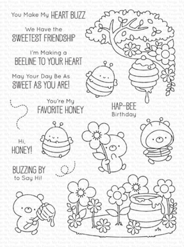 My Favorite Things Beeline to Your Heart Clear Stamps (JB-010)