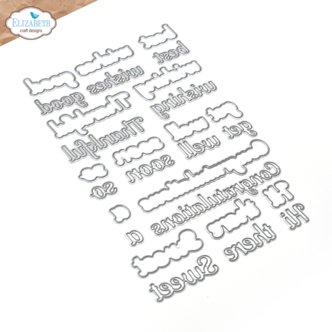 Elizabeth Craft Designs Everyday Words Dies (2078)