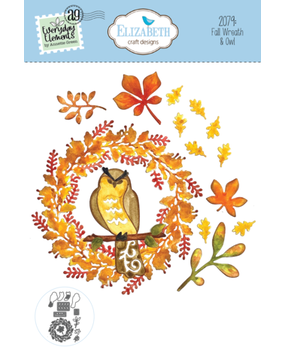 Elizabeth Craft Designs Fall Wreath & Owl Dies (2079)