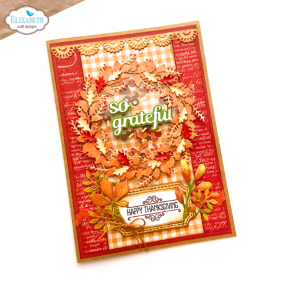 Elizabeth Craft Designs Fall Wreath & Owl Dies (2079)