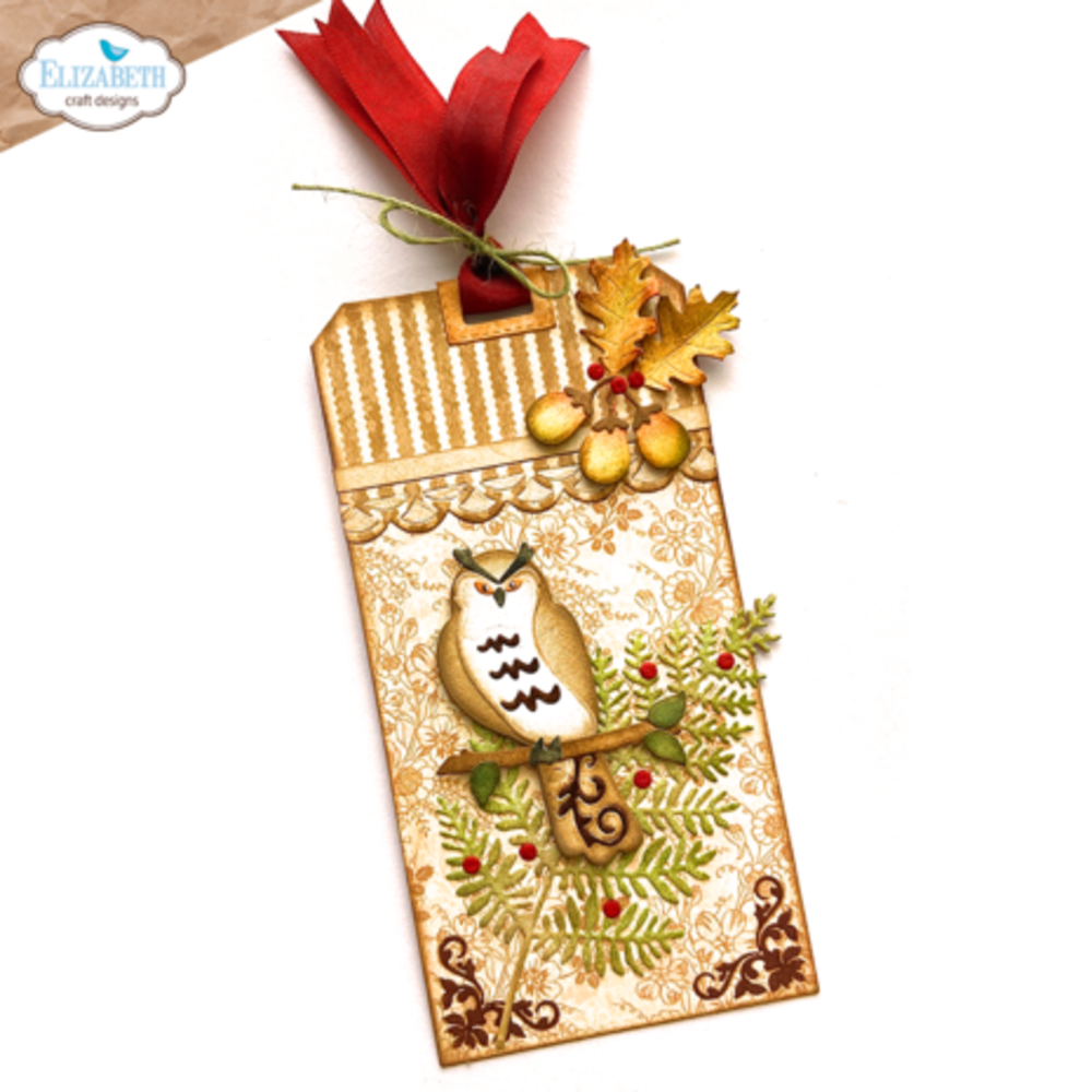 Elizabeth Craft Designs Fall Wreath & Owl Dies (2079)