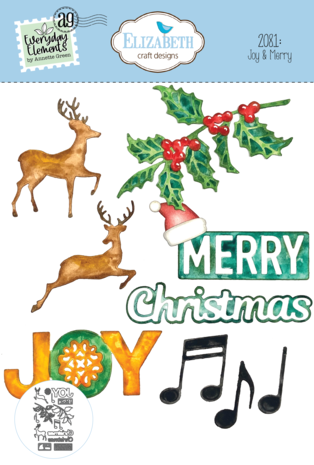 Elizabeth Craft Designs Joy & Merry Dies (2081) Elizabeth Craft Designs Joy & Merry Dies (2081)