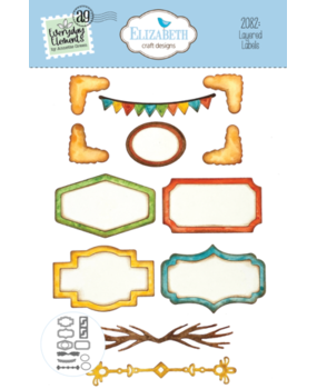 Elizabeth Craft Designs Layered Labels Dies (2082)