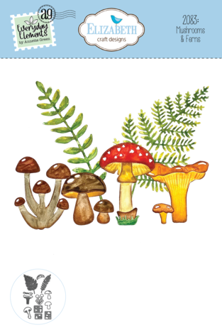 Elizabeth Craft Designs Mushrooms & Ferns Dies (2083) Elizabeth Craft Designs Mushrooms & Ferns Dies (2083)