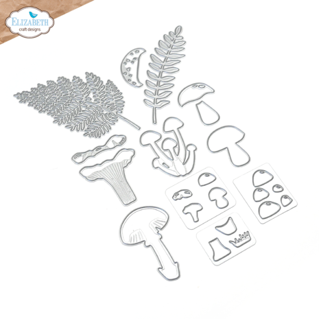 Elizabeth Craft Designs Mushrooms & Ferns Dies (2083) Elizabeth Craft Designs Mushrooms & Ferns Dies (2083)