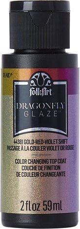 Folkart Dragonfly Glaze Gold-Red-Violet Shift (44381)