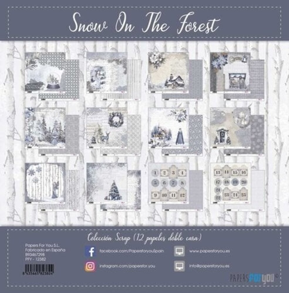 Papers For You Snow On The Forest 12x12 Inch Paper Pack (12pcs) (PFY-12382) Papers For You Snow On The Forest 12x12 Inch Paper Pack (12pcs) (PFY-12382)