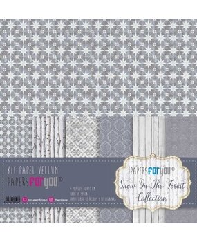 Papers For You Snow On The Forest 12x12 Inch Vellum Pack (6pcs) (PFY-12526)* Papers For You Snow On The Forest 12x12 Inch Vellum Pack (6pcs) (PFY-12526)*