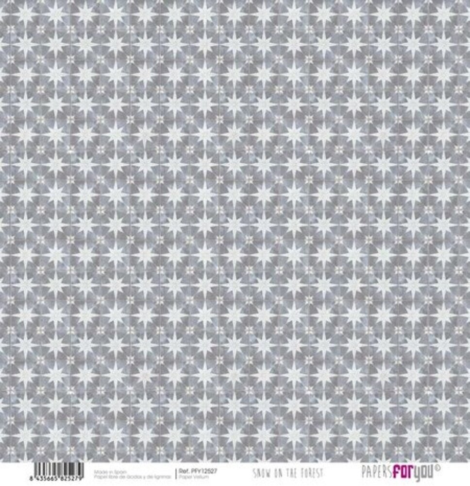 Papers For You Snow On The Forest 12x12 Inch Vellum Pack (6pcs) (PFY-12526)