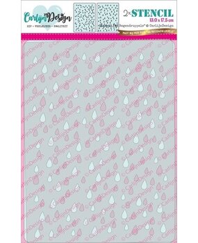 Carlijn Design Stencil A6 Regendruppels (CDSC-0027) Carlijn Design Stencil A6 Regendruppels (CDSC-0027)