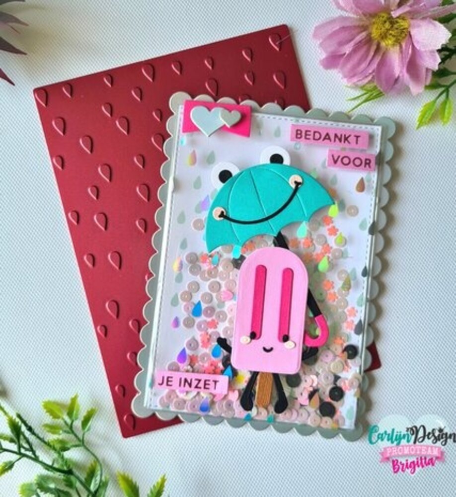 Carlijn Design Stencil A6 Regendruppels (CDSC-0027) Carlijn Design Stencil A6 Regendruppels (CDSC-0027)