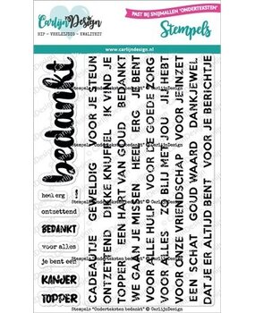 Carlijn Design Stempels Onderteksten Bedankt (CDST-0105)