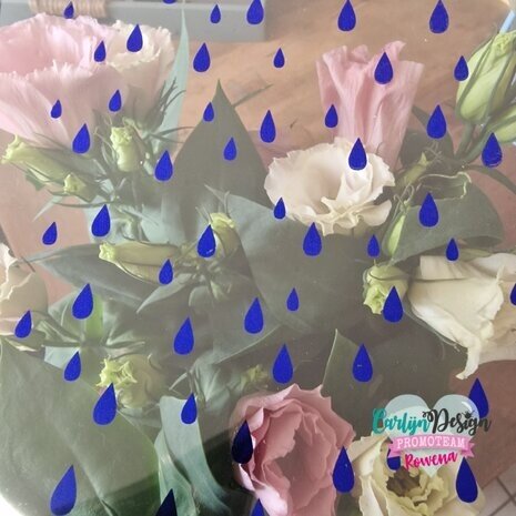 Carlijn Design Hot Foil A6 Regendruppels (CDHF-0032) Carlijn Design Hot Foil A6 Regendruppels (CDHF-0032)