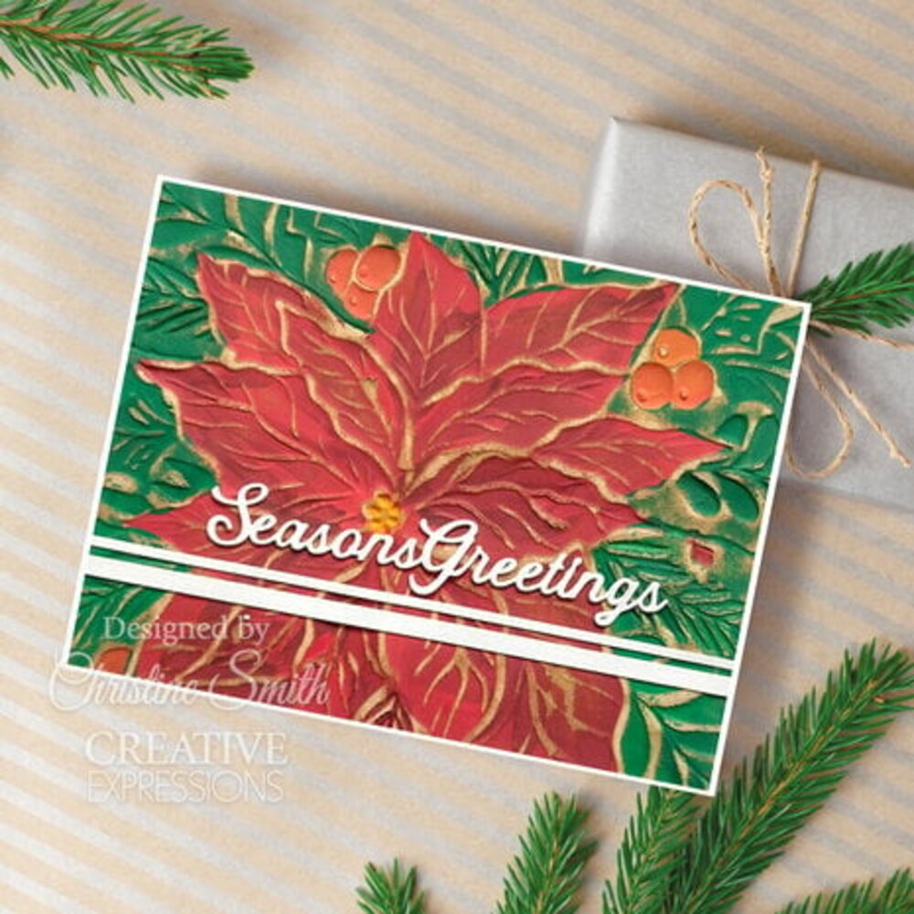 Creative Expressions Sue Wilson 3D Embossing Folder Poinsettia Bliss (EF3D-066) Creative Expressions Sue Wilson 3D Embossing Folder Poinsettia Bliss (EF3D-066)