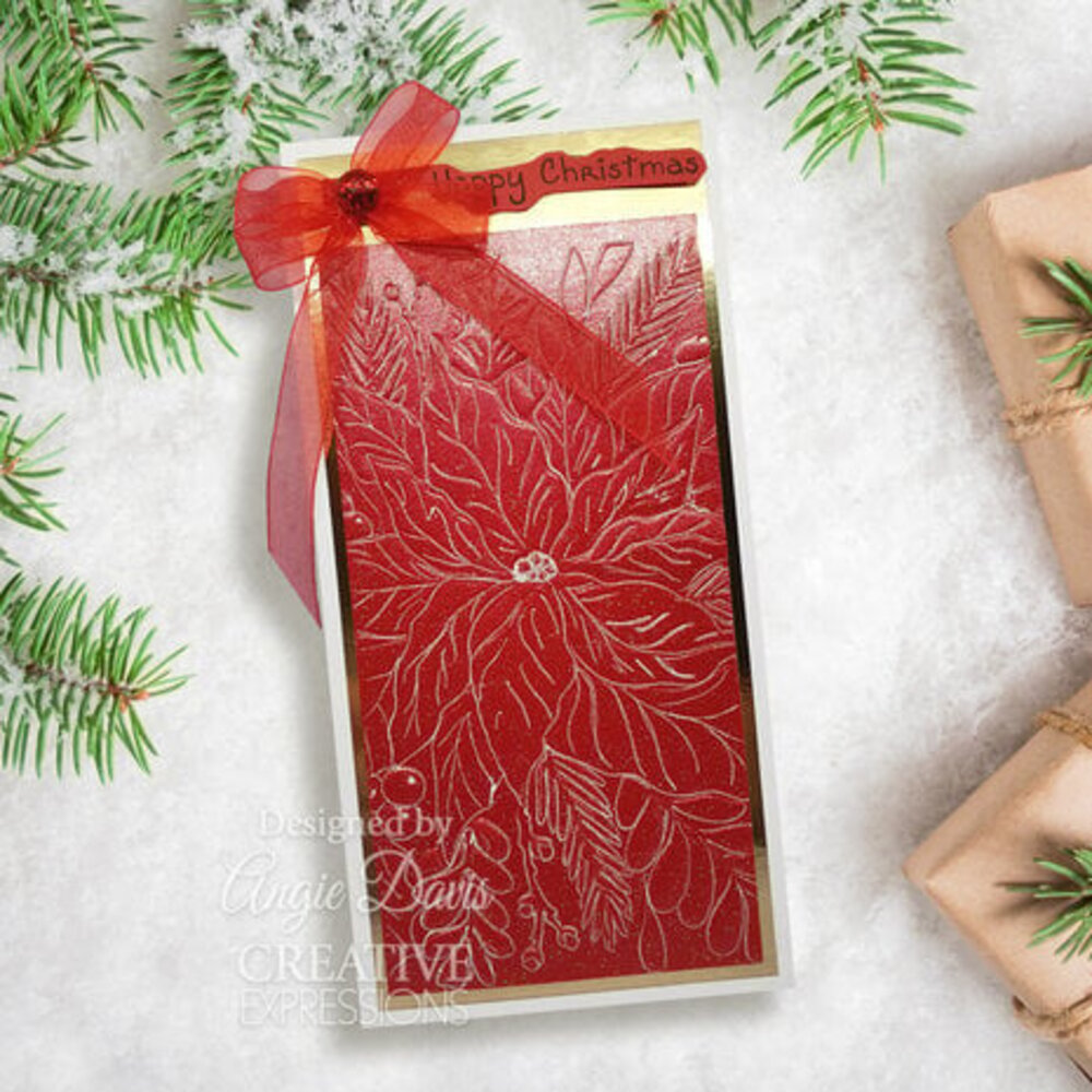 Creative Expressions Sue Wilson 3D Embossing Folder Poinsettia Bliss (EF3D-066) Creative Expressions Sue Wilson 3D Embossing Folder Poinsettia Bliss (EF3D-066)