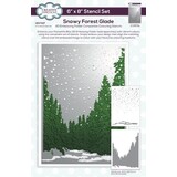 Creative Expressions Companion Colouring Stencil Snowy Forest Glade (CEST127)