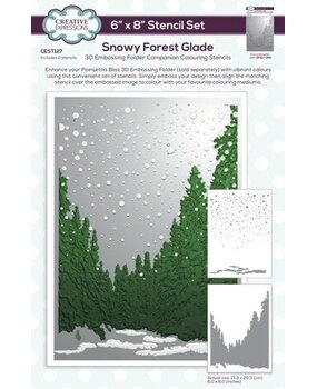 Creative Expressions Companion Colouring Stencil Snowy Forest Glade (CEST127) Creative Expressions Companion Colouring Stencil Snowy Forest Glade (CEST127)