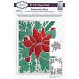 Creative Expressions Companion Colouring Stencil Poinsettia Bliss (CEST128)