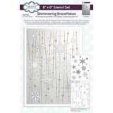 Creative Expressions Companion Colouring Stencil Shimmering Snowflakes (CEST130)
