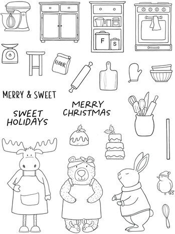 Creative Expressions Jane's Doodles Clear Stamp Set Merry & Sweet (CEC1041) Creative Expressions Jane's Doodles Clear Stamp Set Merry & Sweet (CEC1041)