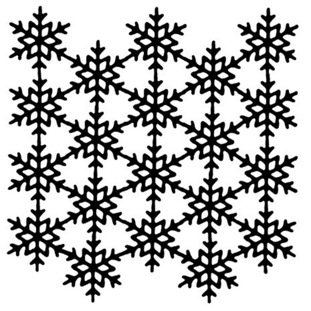 Woodware Snowflake Screen Masking Stencil (FRST079) Woodware Snowflake Screen Masking Stencil (FRST079)