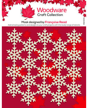 Woodware Snowflake Screen Masking Stencil (FRST079) Woodware Snowflake Screen Masking Stencil (FRST079)