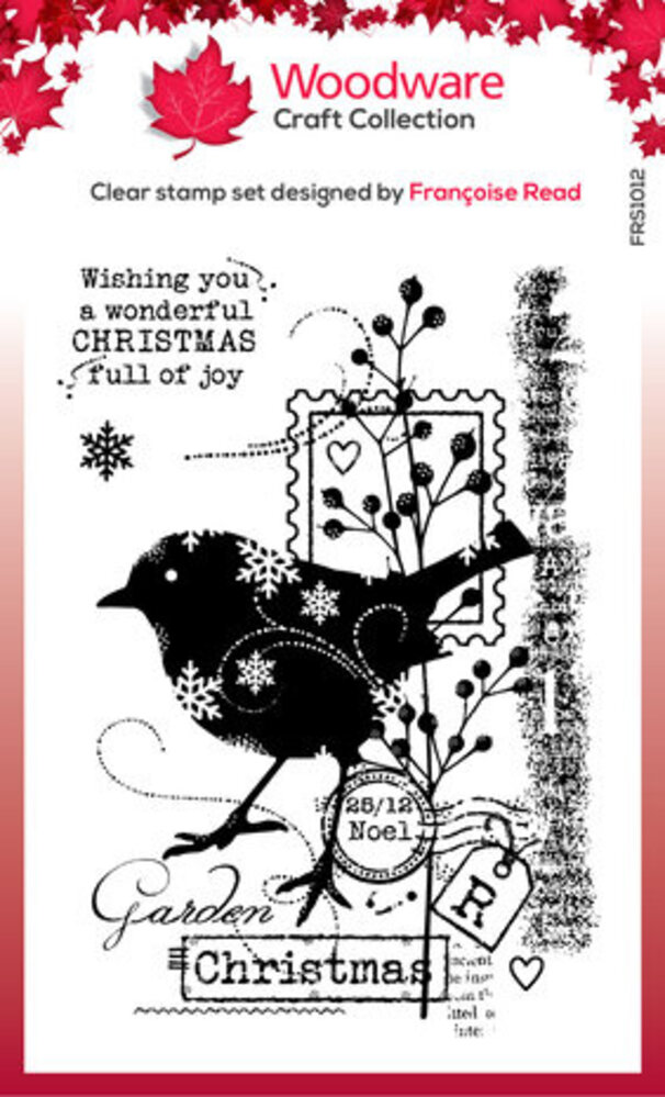 Woodware Christmas Robin Clear Stamps (FRS1012) Woodware Christmas Robin Clear Stamps (FRS1012)