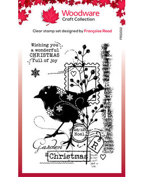 Woodware Christmas Robin Clear Stamps (FRS1012)