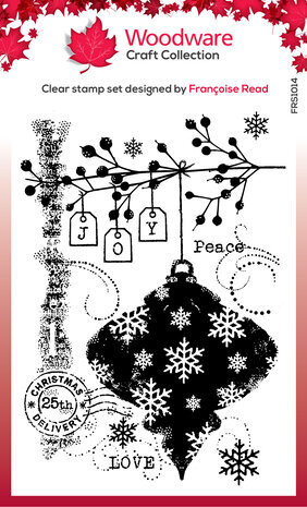 Woodware Winter Bauble Clear Stamps (FRS1014) Woodware Winter Bauble Clear Stamps (FRS1014)