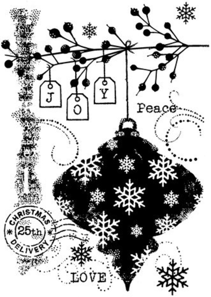 Woodware Winter Bauble Clear Stamps (FRS1014) Woodware Winter Bauble Clear Stamps (FRS1014)