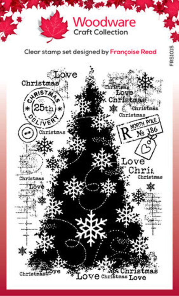 Woodware Snow Frosted Tree Clear Stamps (FRS1015) Woodware Snow Frosted Tree Clear Stamps (FRS1015)