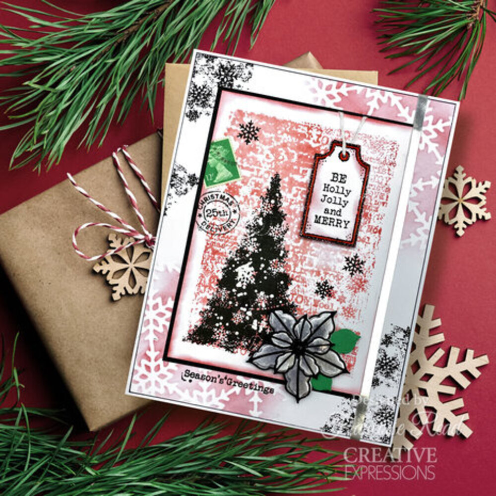 Woodware Snow Frosted Tree Clear Stamps (FRS1015) Woodware Snow Frosted Tree Clear Stamps (FRS1015)