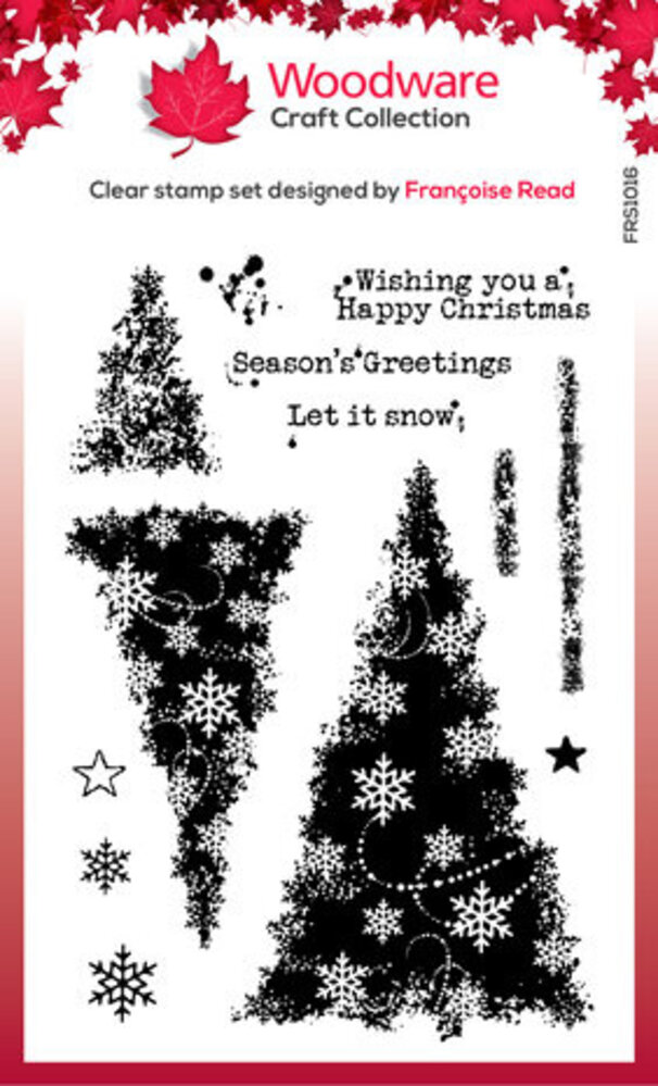 Woodware Snowflake Trees Clear Stamps (FRS1016) Woodware Snowflake Trees Clear Stamps (FRS1016)
