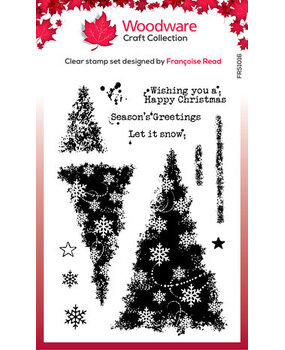 Woodware Snowflake Trees Clear Stamps (FRS1016) Woodware Snowflake Trees Clear Stamps (FRS1016)