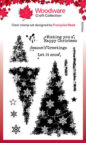 Woodware Snowflake Trees Clear Stamps (FRS1016) Woodware Snowflake Trees Clear Stamps (FRS1016)