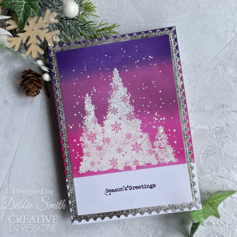 Woodware Snowflake Trees Clear Stamps (FRS1016) Woodware Snowflake Trees Clear Stamps (FRS1016)