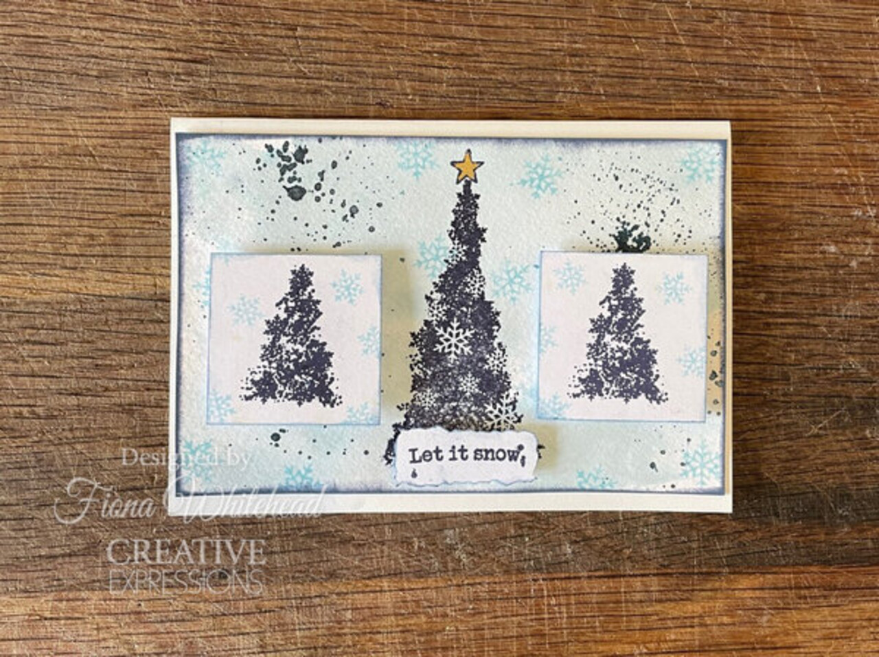Woodware Snowflake Trees Clear Stamps (FRS1016) Woodware Snowflake Trees Clear Stamps (FRS1016)