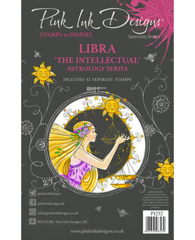Pink Ink Designs Astrology Series Libra "The Intellectual" A5 Clear Stamps (PI232) Pink Ink Designs Astrology Series Libra "The Intellectual" A5 Clear Stamps (PI232)