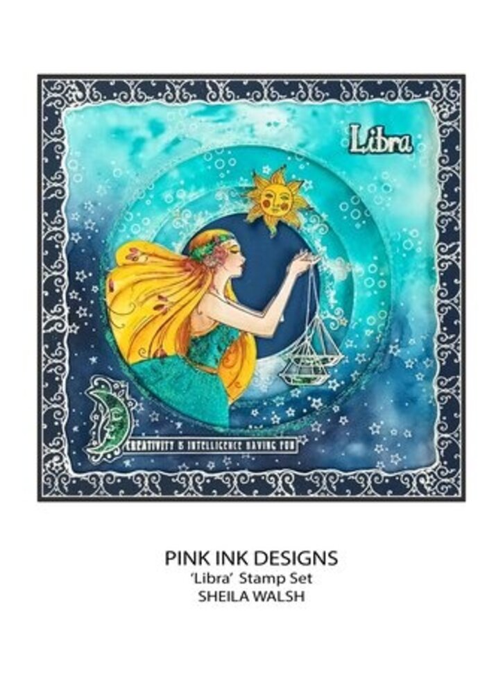 Pink Ink Designs Astrology Series Libra "The Intellectual" A5 Clear Stamps (PI232) Pink Ink Designs Astrology Series Libra "The Intellectual" A5 Clear Stamps (PI232)