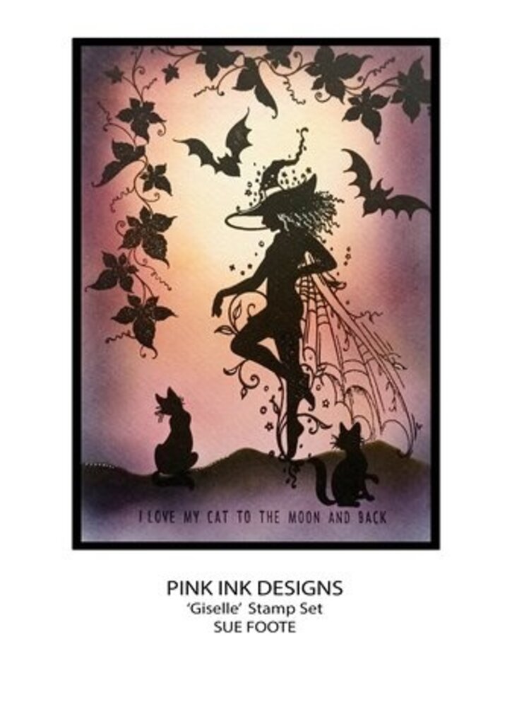 Pink Ink Designs Silhouette Series Giselle A5 Clear Stamps (PI242) Pink Ink Designs Silhouette Series Giselle A5 Clear Stamps (PI242)