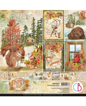 Ciao Bella Papercrafting Into the Wild 12x12 Inch Paper Pad (CBPM067) Ciao Bella Papercrafting Into the Wild 12x12 Inch Paper Pad (CBPM067)