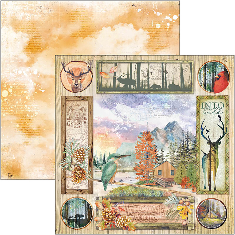 Ciao Bella Papercrafting Into the Wild 12x12 Inch Paper Pad (CBPM067) Ciao Bella Papercrafting Into the Wild 12x12 Inch Paper Pad (CBPM067)