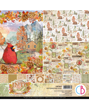 Ciao Bella Papercrafting Into the Wild 12x12 Inch Patterns Pad (CBT067) Ciao Bella Papercrafting Into the Wild 12x12 Inch Patterns Pad (CBT067)
