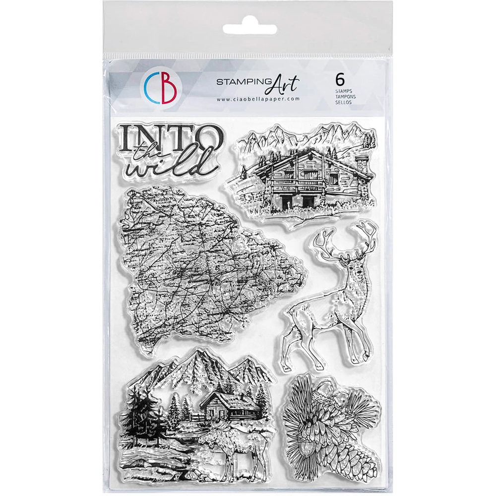 Ciao Bella Papercrafting Into thw Wild A5 Clear Stamps (PS8088) Ciao Bella Papercrafting Into thw Wild A5 Clear Stamps (PS8088)