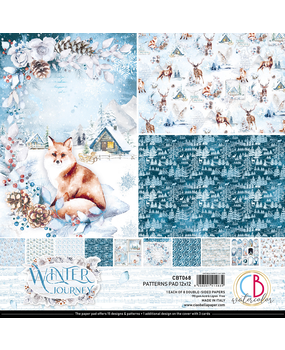 Ciao Bella Papercrafting Winter Journey 12x12 Inch Patterns Pad (CBT068) Ciao Bella Papercrafting Winter Journey 12x12 Inch Patterns Pad (CBT068)