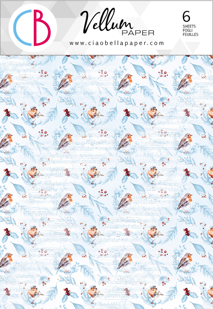 Ciao Bella Papercrafting Winter Journey A4 Vellum Paper (CBV007) Ciao Bella Papercrafting Winter Journey A4 Vellum Paper (CBV007)