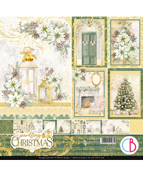 Ciao Bella Papercrafting Sparkling Christmas 12x12 Inch Paper Pad (CBPM069) Ciao Bella Papercrafting Sparkling Christmas 12x12 Inch Paper Pad (CBPM069)