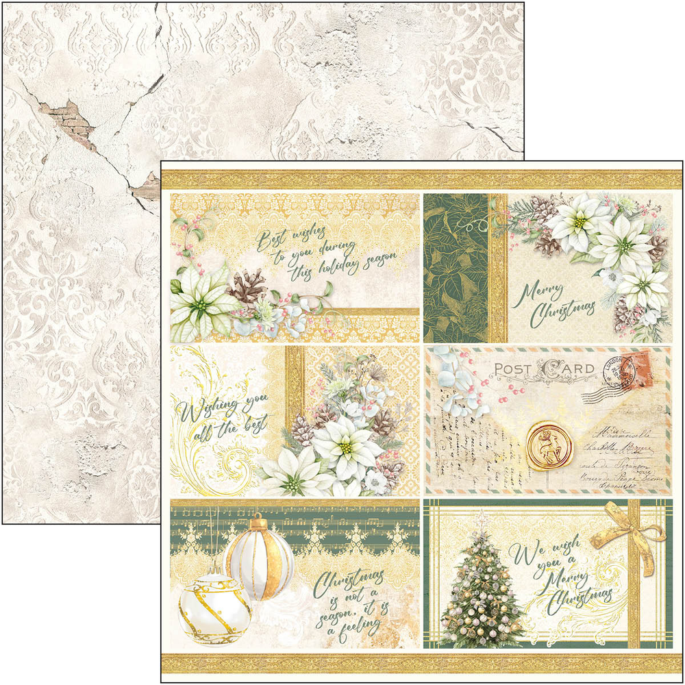 Ciao Bella Papercrafting Sparkling Christmas 12x12 Inch Paper Pad (CBPM069) Ciao Bella Papercrafting Sparkling Christmas 12x12 Inch Paper Pad (CBPM069)
